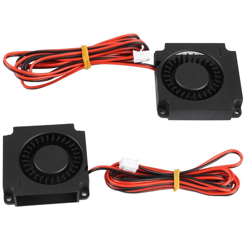 FYSETC 3D Printer Accessory - Ender 3 Fan - 24V 4010 Blower: 2PCS 40x40x10mm Hydraulic Bearing Turbo Fan with 1.2m Cable Easy Install for Ender 3 V2 - Ender-3 Max - Ender 5 Plus Extruder Hot End Part - Image 1